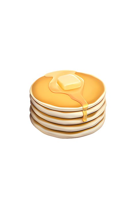 The emoji 🥞 depicts a stack of three round pancakes with a golden-brown color and visible layers. The pancakes have a slightly fluffy texture and are topped with a pat of butter and a drizzle of syrup. The edges of the pancakes are slightly uneven, giving them a homemade appearance. Overall, the emoji looks delicious and appetizing. Png Emoji, Good Apps For Iphone, Apple Emojis, Emoji Stickers Iphone, Imessage Sticker, Ios Emoji, Icon Emoji, New Emojis, American Pancakes