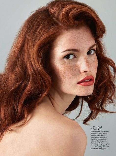 Mariangela Bonanni ELLE Croatia Julio Barcena Beauty Editorial | Fashion Gone Rogue Red Haired Model, Croatia October, Croatia Fashion, Ginger Model, Red Hair Model, Redhead Model, Photo Mannequin, Ginger Models, Redhead Models