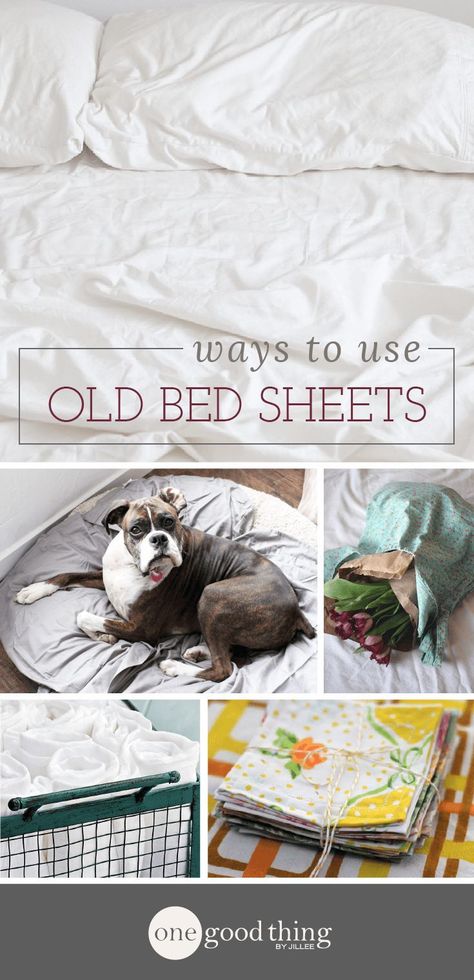 If you have a collection of old bed sheets taking up space in your linen closet, you're in luck! Check out these 17 ways you can use those old bed sheets. Old Bed Sheets, Old Sheets, Taking Up Space, Grey Linen Bedding, Upcycle Recycle, Reduce Reuse, Reuse Recycle, Vintage Sheets, Linen Closet