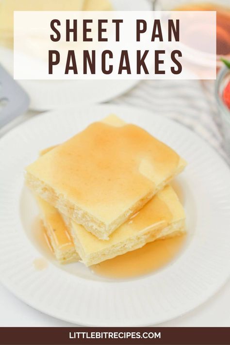 Tray Pancakes, Pancake Casserole, Crescent Roll Breakfast Recipes, Sheet Pan Pancakes, Weekend Brunch Recipes, Basic Pancakes, Pan Pancakes, Slow Cooker Breakfast Casserole, Batch Recipes