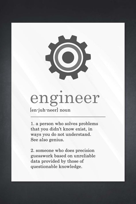 Funny Engineer Definition Poster Sign Engineer Definition, Chaturthi Decoration, Funny Engineer, Ganesh Chaturthi Decoration, Job Poster, Engineers Day, Definition Poster, Engineering Humor, Office Space Design