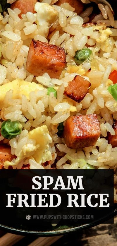 Filipino Rice Bowl Ideas, Spam Stir Fry Recipes, Rice And Spam Recipes, Spam Hotdish, Spam And Rice Recipes, Spam Stir Fry, Spam Dishes, Fried Rice With Spam, Rice With Spam