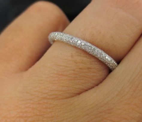 pave eternity band ~ Micro Pave Wedding Band, Pave Wedding Bands, Pave Diamond Band, Diamond Eternity Band, Fine Diamond Jewelry, Buying Diamonds, Eternity Ring Diamond, Eternity Band Diamond, Diamond Eternity