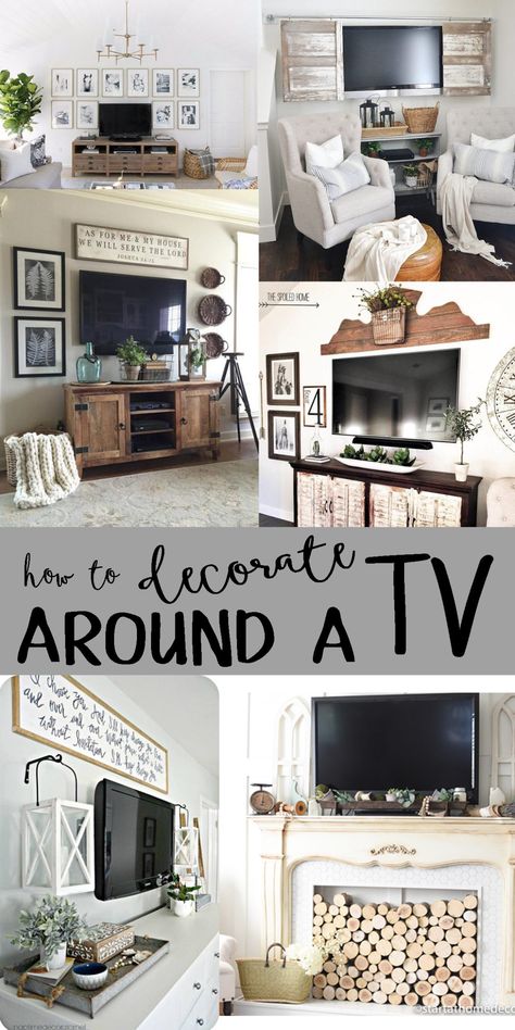 Decorating Around A Tv, How To Decorate Around A Tv, Decor Around Tv, At Home Decor, Interior Minimalista, Tv Wall Decor, Funky Home Decor, Tv Wall Design, Tv Decor