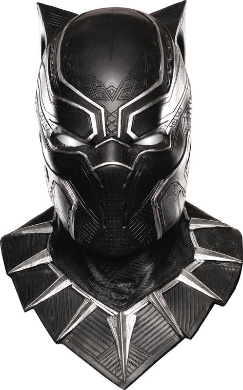 From Rubies Costumes. Choose your side and team up with Iron Man to defeat Captain America in this Black Panther Mask! Mask is made from vinyl with details that emulate the costume seen in the film. One size fits most. Black Panther Helmet, Black Panther Mask, Armadura Ninja, Superhero Halloween Costumes, Panther Costume, Black Panther Costume, Epic Costumes, Superhero Halloween, Halloween Costume Mask