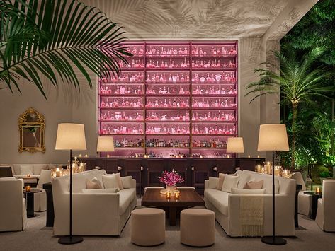 singapore EDITION hotel marks luxury, lifestyle destination in southeast asia Backlit Bar, Villa Palladio, Dp Architects, Crystal Decanters, Hotel Facade, Hotel Corridor, Edition Hotel, Christian Liaigre, Bar Display