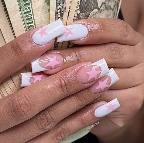 Nails Green, Girly Acrylic Nails, Summery Nails, Classy Acrylic Nails, Nails Blue, Blue Spring, Acrylic Nails Coffin Short, Nagel Inspo, Star Nails