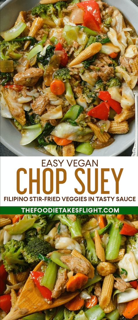 Chop Suey Recipe With Cabbage, Vegan Chicken Stir Fry, Asian Fried Vegetables, Plant Based Chinese Food, Chinese Fried Vegetables, Chop Suey Vegetables Recipe, Chop Suey Recipe Vegetable, Vegan Chop Suey Recipe, Chinese Food Vegetables