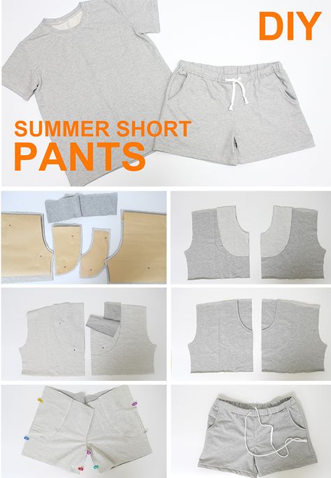 DIY easy summer short Pants | How to draw sewing Pattern Shorts Diy Pattern, Sewing Patterns Shorts Women, Free Short Sewing Pattern, How To Sew A Short Pants, Drawstring Shorts Pattern, Pajama Shorts Sewing Pattern, Free Short Pattern, Easy Shorts Sewing Pattern, How To Sew Shorts For Beginners