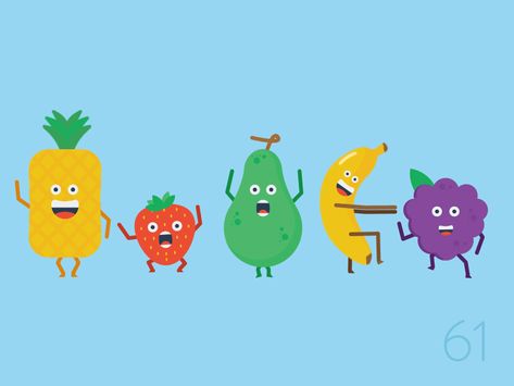 61 100 days fruit dance party dribbble Fruit Party Ideas, Fruits Cartoon, Dancing Fruit, Fruit Cartoon, Cartoon Clip, Fruit Party, Motion Graphics Inspiration, Funny Cartoon Gifs, Motion Design Animation