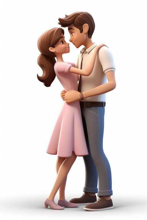 Cartoon adult white background affectionate. AI generated Image by rawpixel. | free image by rawpixel.com / Darakoon Jaktreemongkol Light Pink Heels, Wife And Husband, Pink Heels, 3d Illustration, Royalty Free Photos, Free Image, Free Photos, White Background, Light Pink