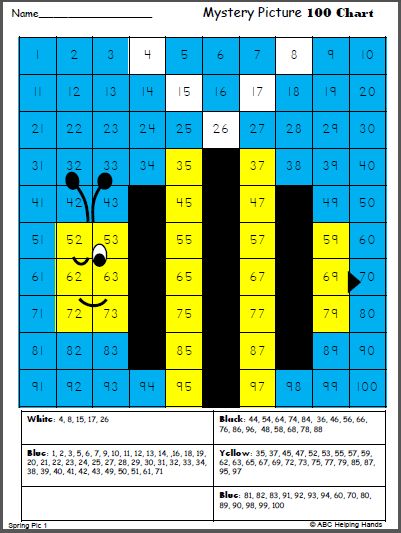 Free Bumble Bee 100s Chart Mystery Picture (3 pages) 120 Chart Mystery Pictures Free, Hundreds Chart Mystery Picture Free, 100 Chart Mystery Picture Free, Math Mystery Pictures Free, Mystery Pictures Free, Ixl Math, 100s Chart, 100's Chart, 120 Chart