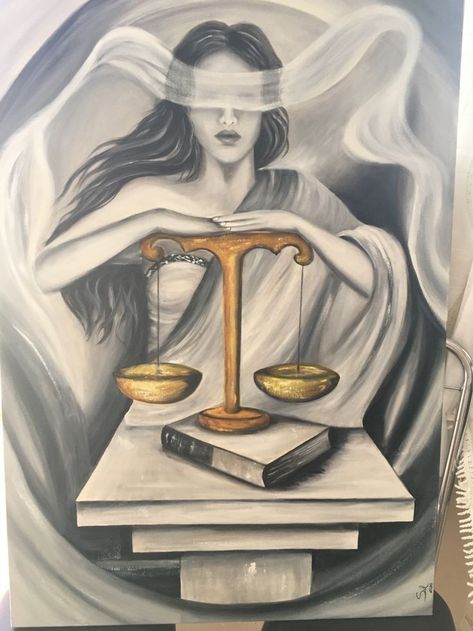 Law Drawing Art, برج الميزان, Libra Art, Law School Inspiration, Full Arm Tattoos, Lady Justice, Beauty Art Drawings, Graphic Design Fonts, School Inspiration