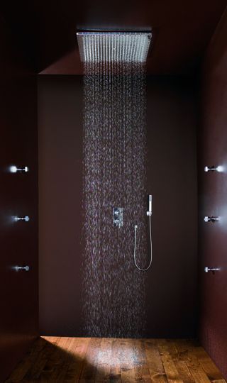 rain showerhead Rain Shower Bathroom, Stand Up Showers, Thankful Turkey, Bilik Air, Industrial Style Bathroom, Walk In Shower Designs, Turkey Craft, Bad Inspiration, Dream Bathrooms