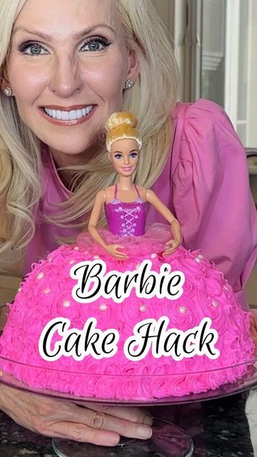 Doll Cake Pan, Dreamy Cake, Barbie Dress Cake, Barbie Cupcakes, Princess Peach Party, Barbie Doll Birthday Cake, Brunette Barbie, Barbie Birthday Cake, Barbie Doll Cakes