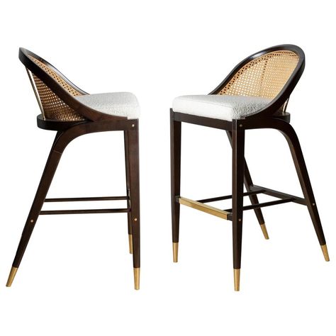 Check out this item from 1stdibs! Pair of Contemporary Barstools in Natural Caning: https://www.1stdibs.com/id-f_25018632 Cane Bar Stools, Cane Products, Mid Century Bar Stools, Romo Fabrics, Centre Island, Modern Counter Stools, Contemporary Side Tables, Cane Chair, Modern Stools