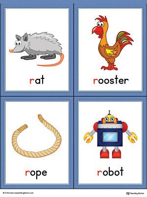 Letter R Words and Pictures Printable Cards: Rat, Rooster, Rope, Robot (Color) Worksheet.The Letter R Words and Pictures Printable Cards can be used for flashcards, various games, and help your student associate unfamiliar words with a picture. Colorful picture cards for the words: rat, rooster, rope, and robot. Letter R Words, R Letter Words, Alphabet Word Wall Cards, Letter R Activities, Sound Pictures, Alphabet Word Wall, Jolly Phonics Activities, Alphabet Flash Cards Printable, Color Worksheet