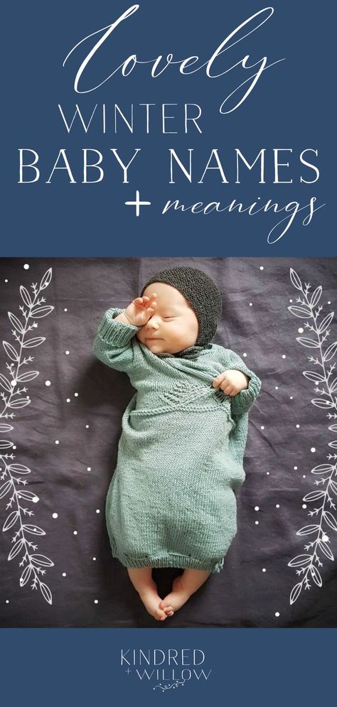 Sometimes when you're stuck trying to decide on a name for your new little arrival, it helps to look for inspiration from the seasons! I've compiled a list of 24 Winter-Inspired baby names I hope will help you in your search for the perfect name for your rosy-cheeked winter-born bundle ♥ Winter Baby Names, Baby Name Ideas, Baby Names And Meanings, Winter Inspired, Name Ideas, Winter Baby, Baby Name, Names With Meaning, Baby Winter