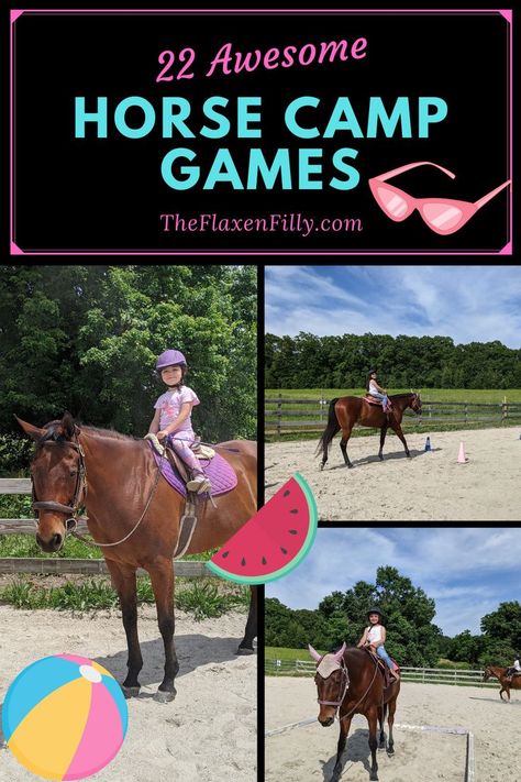 Horse Camp Games, Horse Riding Games, Therapeutic Horseback Riding, Riding Ideas, Horse Farm Ideas, Camp Games, Pony Games, Horseback Riding Lessons, Horse Lessons