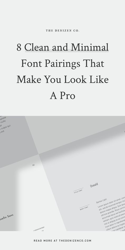 Want a sleek and professional look for your brand or website but not sure where to start? Today, we discuss 8 of our favorite time-tested and free font pairings from the Google Fonts foundry that are perfect for brands with a clean, design-forward- sleek, professional and minimalist feel. Avenir Font Pairing, High End Font Pairings, Font Pairing For Websites, Canva Font Combinations Minimalist, Quicksand Font Pairing, Wordpress Font Pairings, Clean Serif Fonts, Minimalist Font Pairing Canva, Modern Clean Graphic Design