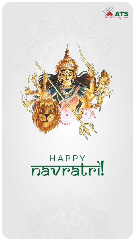 ATS Group wishes a very Happy Navratri to you and your family. May Goddess Durga bless you with happiness and prosperity. #WelcomeHomeToATS #ATS #ATSInfrastructure #HappyNavaratri Navaratri Images, Navratri Wishes Images, Happy Navratri Wishes, Hanuman Video, Instagram Profile Pic, Navratri Wishes, Holi Wishes, Diwali Decorations At Home, Happy Navratri Images