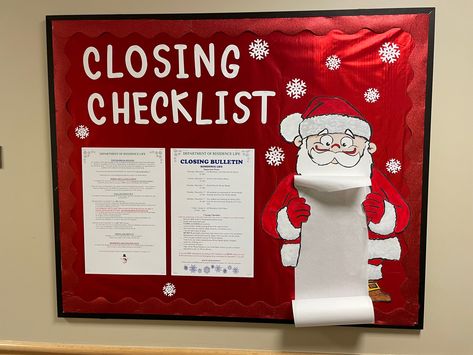 December Bulletin Boards College, Tik Tok Bulletin Board Ideas, Christmas Bulletin Board Ideas Ra, December Ra Boards, Winter Closing Bulletin Board Ra, Closing Ra Bulletin Board, Christmas Ra Board, December Ra Bulletin Board, Christmas Ra Bulletin Board