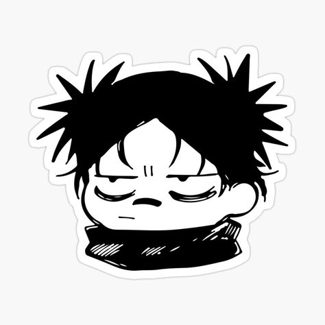 Promote | Redbubble Choso Jjk Manga, Jjk Manga Art, Angry Chibi, Manga Art Black And White, Funny Jujutsu Kaisen, Jujutsu Kaisen Sticker, Black Ink Art, Sticker Design Inspiration, Jjk Manga