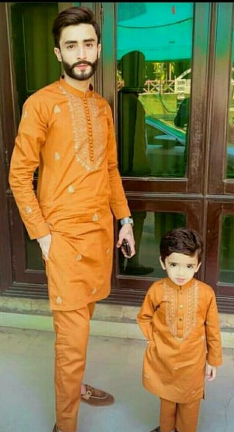 Father And Son Dress, Father Son Outfits, Family Clothing Sets, Kurta Patterns, Inspirtional Quotes, Bestest Friend Quotes, Diy Shoes, Father And Son, Friends Quotes