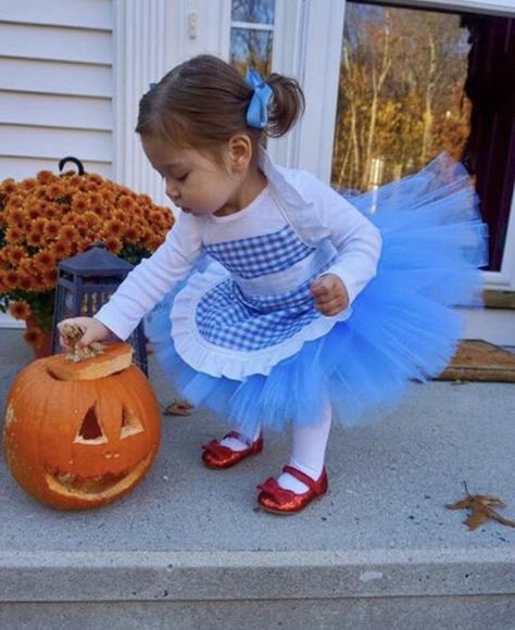 Unique Toddler Halloween Costumes, Dorothy Halloween Costume, Circus Halloween Costumes, Old Halloween Costumes, Wizard Of Oz Dorothy, Toddler Costumes Girl, Halloween Costume Toddler Girl, Toddler Girl Halloween