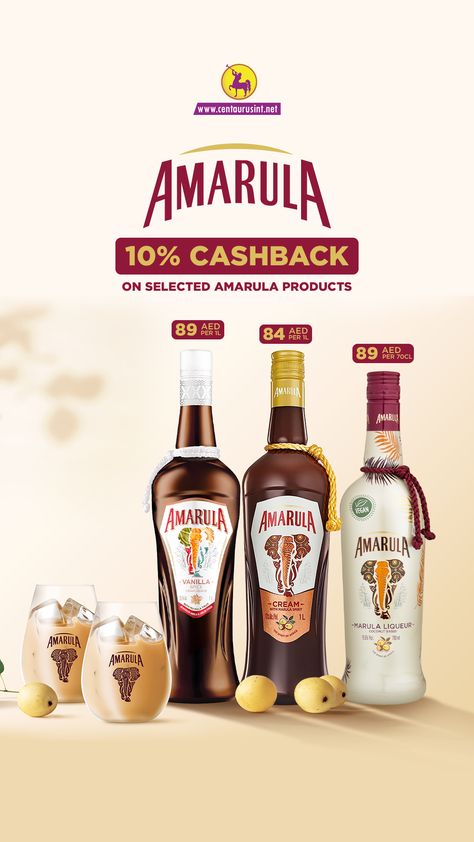 🐘🍹 Treat yourself to the exotic flavours of Amarula with 10% cashback on selected products! Indulge in the richness of Amarula Cream, Amarula Marula Liqueur Vegan, and Amarula Vanilla Spice. Don't miss out, it's a limited time offer! 🌿✨  💳 NO LICENSE REQUIRED. . . . . #centaurusinternational #dubaidrinks #mydubai #RAK #dubaiparty #dubaiparties #dubailiquorstore #dubailife #amarula #Liqueur #AmarulaMagic #SipAndSave Organic Drinks, Wine Alcohol, Vanilla Spice, Liquor Store, Cocktail Drinks, Liqueur, Treat Yourself, In Dubai, Cider