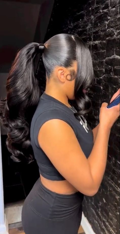 Boho Braid Ponytail, Sew In Leave Out, Bridesmaid Hair Inspo, Boho Braid, Girl Pony, Competition Hair, Braid Ponytail, High Ponytail Hairstyles, Braided Hairstyles For Black Women Cornrows