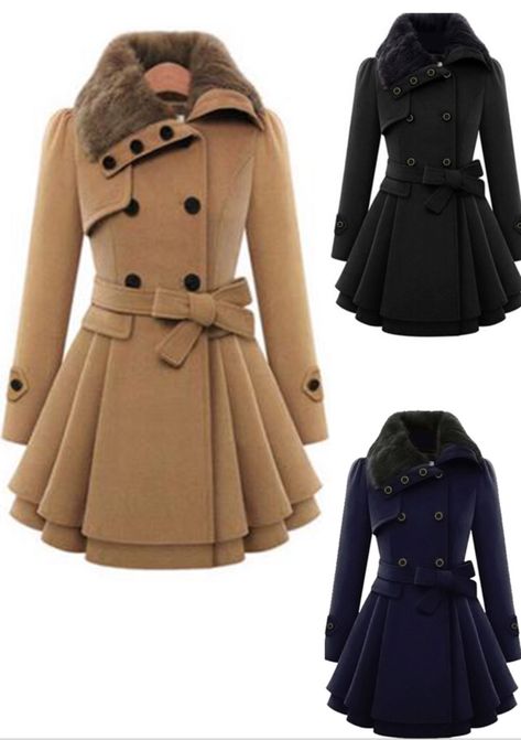 Winter Outwear, Peacoats, Winter Trench Coat, Wool Trench Coat, Wrap Coat, Coat Winter, Outwear Jackets, Wool Blend Coat, Woolen Coat