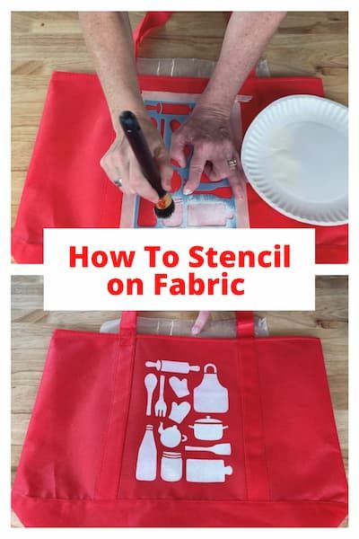 Do you want to know how to stencil on fabric? Use this technique for clothing, reusable grocery, gift bags, banners, and other DIY projects. Stencil On Fabric, Candle Headboard, Best Fabric Paint, Stencil Paint, Stencil Fabric, Adhesive Stencils, Fabric Painting On Clothes, Stencil Printing, Stencil Projects