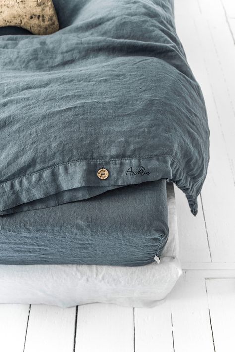 MAGIC LINEN BEDDINGS on Behance Bedding King, Blue Linen Bedding, Linen Curtain Panels, Blue Duvet, Blue Duvet Cover, Linen Sheets, European Linens, Blue Bedding, Linen Duvet Covers