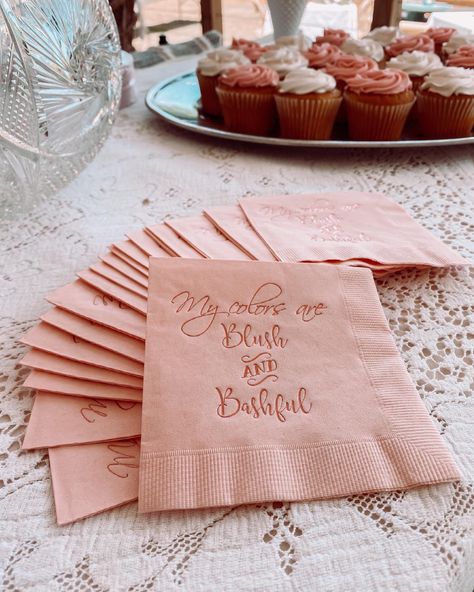 Blush And Bashful Steel Magnolias, Blush And Bashful Party, Steel Magnolias Wedding Theme, Blush And Bashful Bridal Shower Ideas, Girly Bridal Shower Themes, Steel Magnolias Bridal Shower Ideas, Blushing Bride Bridal Shower Theme, Steel Magnolias Wedding, Southern Bridal Shower Ideas