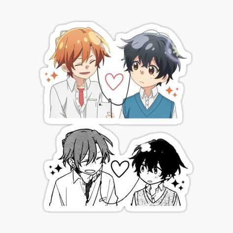 "Sasaki and Miyano pack" Sticker for Sale by Neelam789 | Redbubble Sasaki And Miyano Stickers, Anime Stickers Pack, Sasaki And Miyano, Sasaki To Miyano, Stickers Kawaii, Anime Crafts, Avicii, Anime Stickers, Coloring Book Art