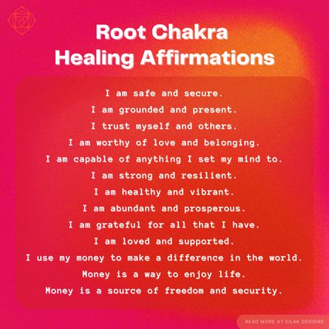 Root Chakra Quotes, Root Chakra Healing Affirmations, Sacral Chakra Healing Affirmations, Heal Root Chakra, Reiki Affirmations, Affirmation 2024, Chakra Healing Affirmations, Root Chakra Affirmations, Chakra Quotes