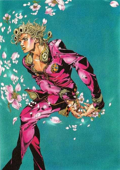 Jojo's Bizarre Adventure Artwork, Jojo's Official Art, Jojo Art Style Tutorial, Giorno Official Art, Jojo's Bizarre Adventure Official Art, Jojo Official Art, Jjba Official Art, Araki Hirohiko, Jojos Bizzare Adventure