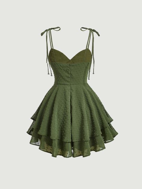 Cute Grad Dresses Grade 8, Green Princess Dress, Green Hoco Dress, Cami Night Dress, Spring Fling Dress, 17 Birthday, Funky Outfits, Night Dress For Women, Shein Dress