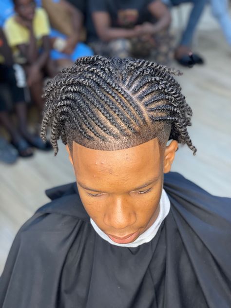 Nattes, hommes, afro, braids , barber, salon de coiffure , Côte d’Ivoire Cornrows To Twists, Cornrows Into Twists, Cornrow Twist, Afro Hairstyles Braids, Fulani Braid, Boys Dyed Hair, Boy Braid Styles, Cornrow Styles For Men, Mens Twists Hairstyles