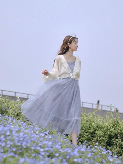 Skirt Labuh, Gaun Koktail, Your Adorable, Cottagecore Outfits, Pakaian Feminin, Korean Fashion Dress, Fairytale Dress, Korean Girl Fashion, Look Vintage