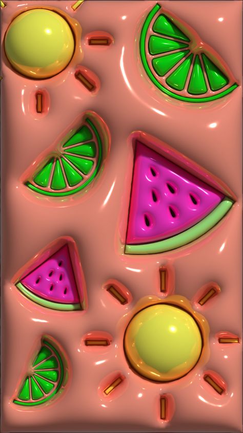 3d Summer Wallpaper, Bubble Wallpapers, 3d Effect Wallpaper, 3d Wallpaper Android, Watermelon Wallpaper, Sunshine Wallpaper, 3d Wallpaper Cute, Jelly Wallpaper, 3d Wallpaper Iphone