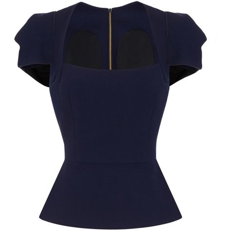 Roland Mouret Galaxy Top ($1,230) ❤ liked on Polyvore featuring tops, blouses, shirts, navy, peplum tops, blue peplum top, navy blue top, navy peplum top and shirt blouse Blue Peplum Top, Galaxy Dress, Galaxy Shirt, Peplum Shirt, White Shirt Blouse, Navy Blue Blouse, Designer Top, Peplum Shirts, Navy Blue Shirts