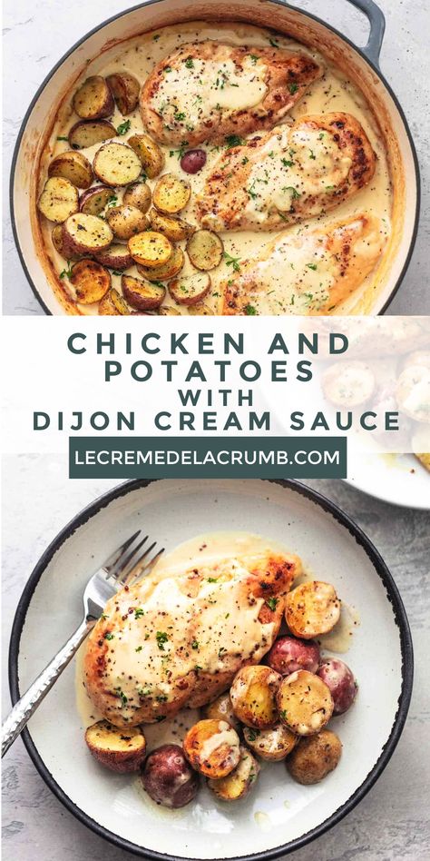 Chicken And Potatoes, Thigh Recipes, Recipes Crockpot, Chicken Dishes Recipes, Recipes Chicken, Boneless Chicken, Chicken Thigh Recipes, Poultry Recipes, Crockpot Chicken