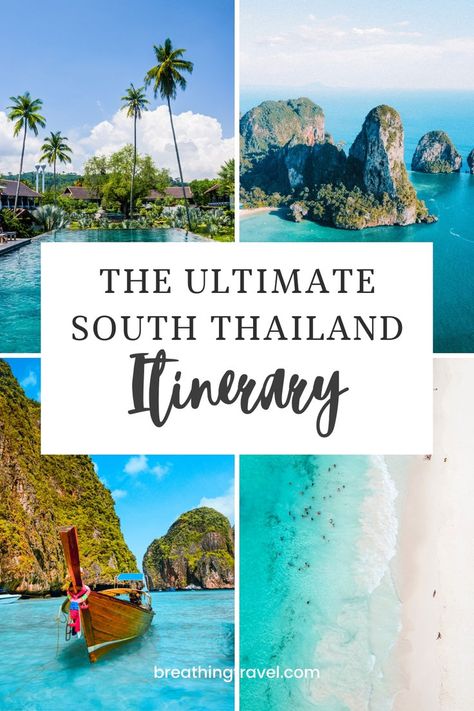 Planning a trip to Southern Thailand? Let me help you plan your vacation with my comprehensive South Thailand itinerary guide for 1-3 weeks. South Thailand, Thailand Guide, Thailand Itinerary, Thailand Travel Guide, Thailand Holiday, Planning A Trip, Thailand Travel, Travel Itinerary, 3 Weeks