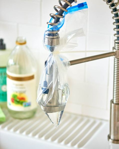 9 Things You’re Probably Not Doing When You Clean (but Should Be), According to a Professional Housecleaner | Kitchn Deep Clean Kitchen, Deep Cleaning House Checklist, Uses For White Vinegar, Deep Cleaning House, Cleaning Faucets, Paper Towel Tubes, Cleaning House, Vinegar Cleaning, Cleaning Techniques