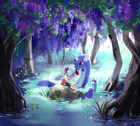 Dratini encounter. Evoluzioni Eevee, Latios Pokemon, Ewolucje Eevee, Pokemon Stories, Pokemon Eevee Evolutions, Cool Pokemon Wallpapers, Pokemon Eeveelutions, Cute Pokemon Pictures, Eevee Evolutions