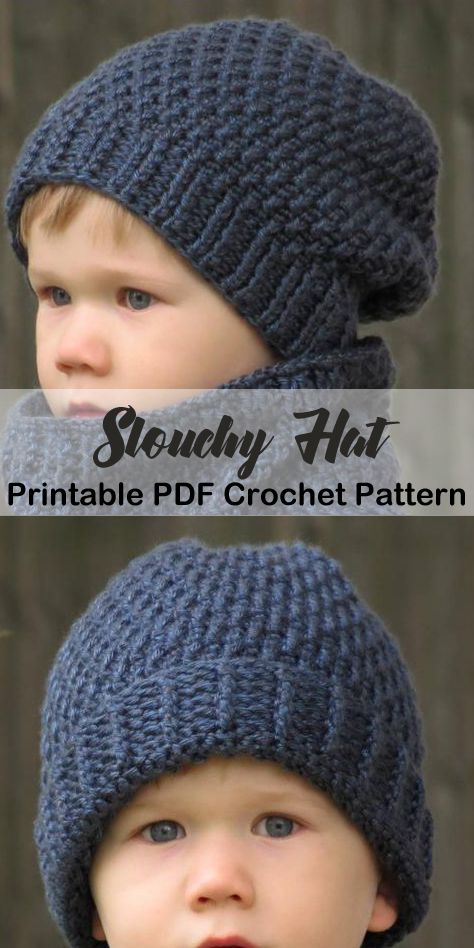 crochet slouchy hat pattern - winter hat - beanie crochet pattern - amorecraftylife.com #hat #crochet #crochetpattern Slouch Beanie Crochet Pattern, Slouchy Hat Crochet Pattern, Kids Hats Patterns, Crochet Baby Cap, Crochet Hats For Boys, Crochet Beanie Pattern Free, Crochet Slouchy Beanie, Crochet Slouchy Hat, Beanie Outfit