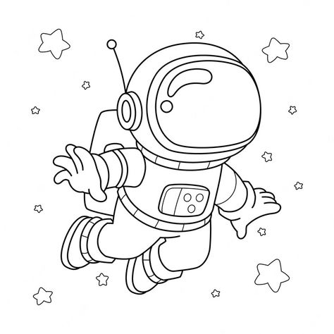 Space Coloring Sheet, Pop Manga Coloring Book, Astronaut Coloring, Planet Coloring Pages, Astronaut Drawing, Pop Manga, Astronaut Illustration, Pop Art Coloring Pages, Manga Coloring Book