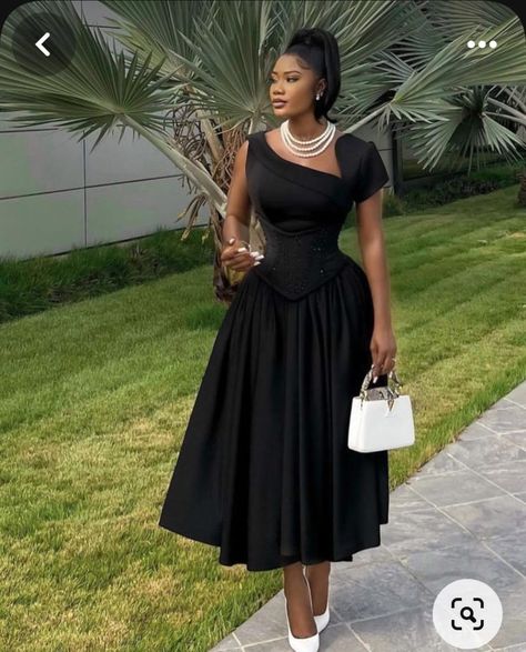 Satin Dinner Gowns Classy Style, Christening Outfit Women, Graduation Guest Outfit Ideas, Dinner Gowns Classy, African Print Skirt Ankara Styles, Classy Style Outfits, Dinner Gowns, Neat Casual Outfits, Black Dresses Classy